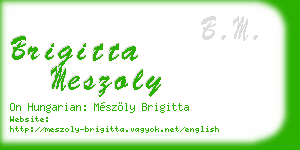 brigitta meszoly business card